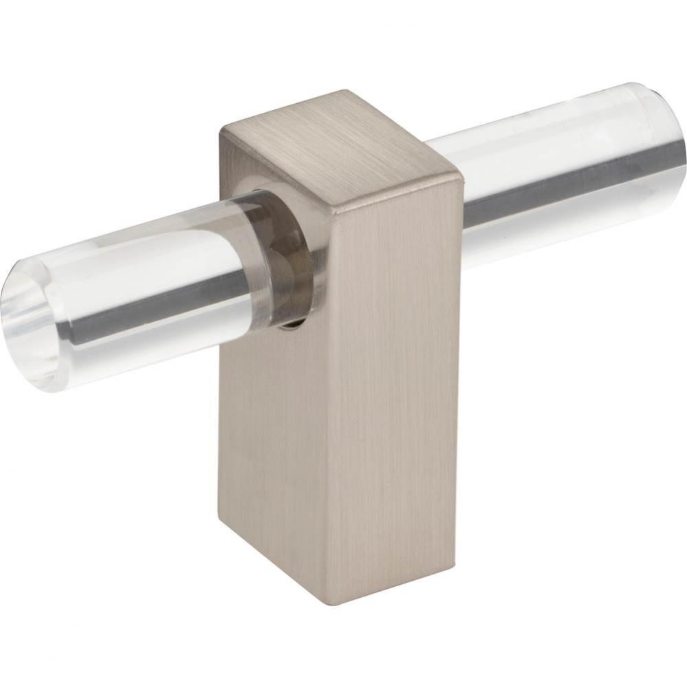 2-3/8'' Overall Length Satin Nickel Spencer ''T'' Knob