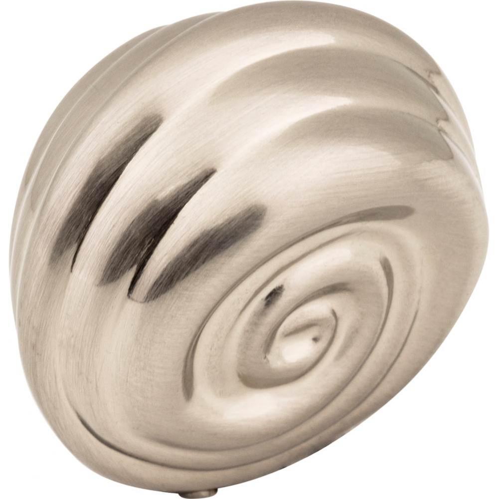 1-1/4'' Overall Length Satin Nickel Lille Cabinet Knob