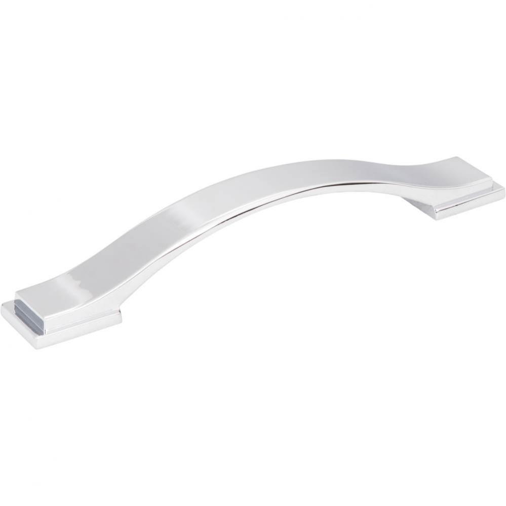 128 mm Center-to-Center Polished Chrome Strap Mirada Cabinet Pull