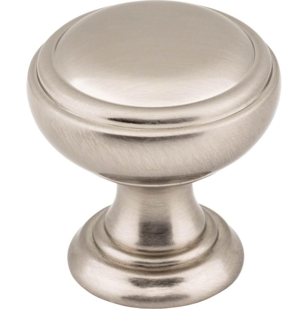 1-1/4'' Diameter Satin Nickel Tiffany Cabinet Knob