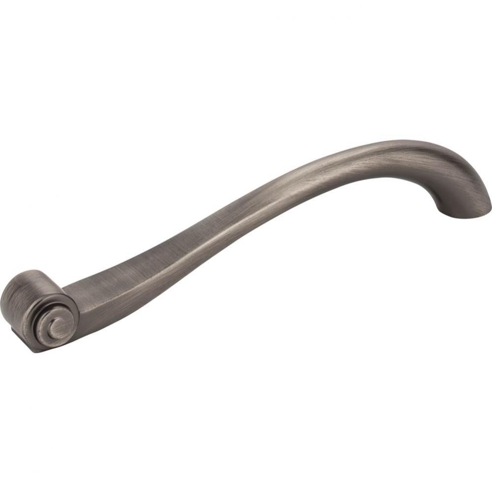 160 mm Center-to-Center Brushed Pewter Duval Vertical Cabinet Pull