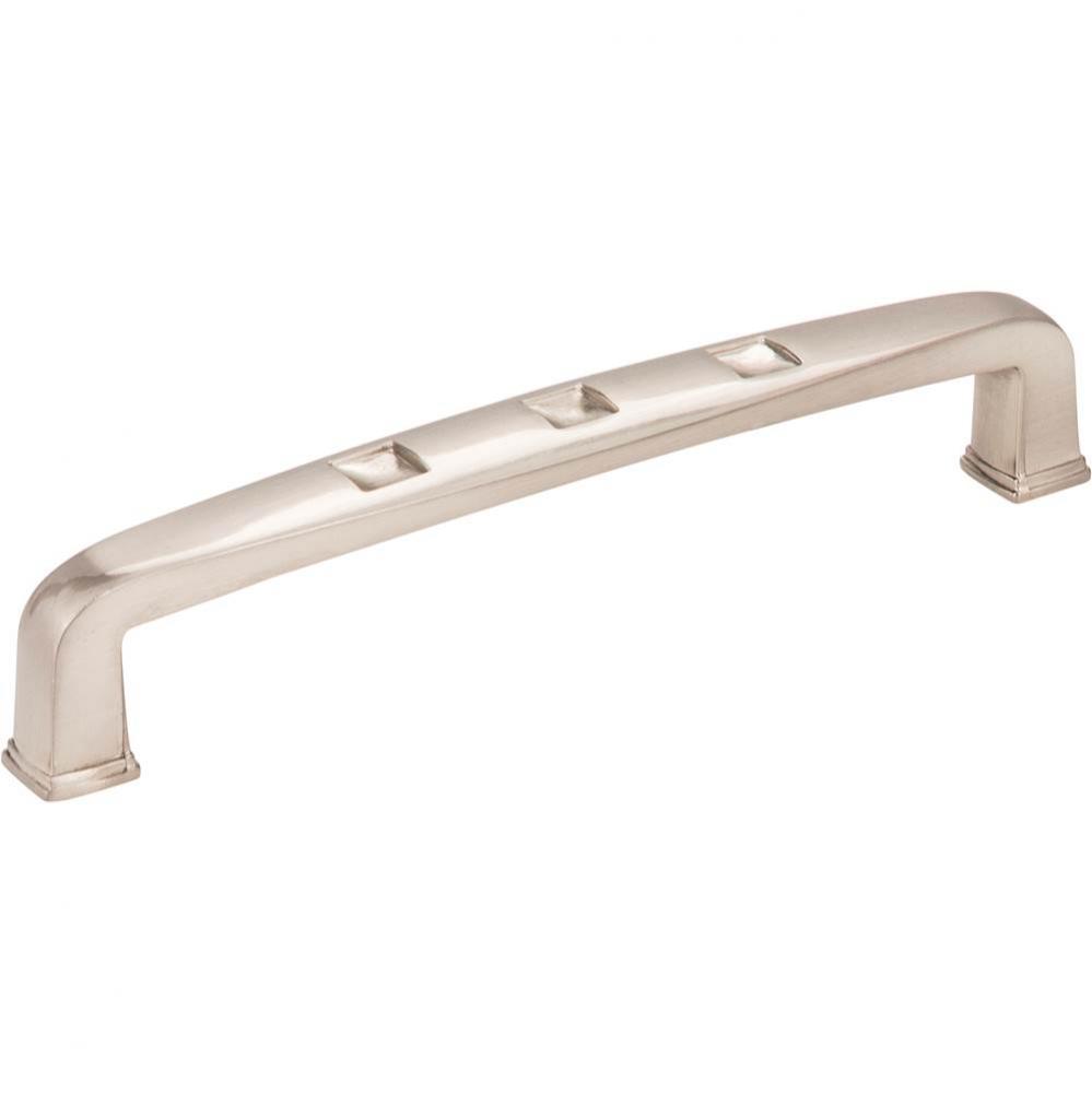 128 mm Center-to-Center Satin Nickel Square Modena Cabinet Pull