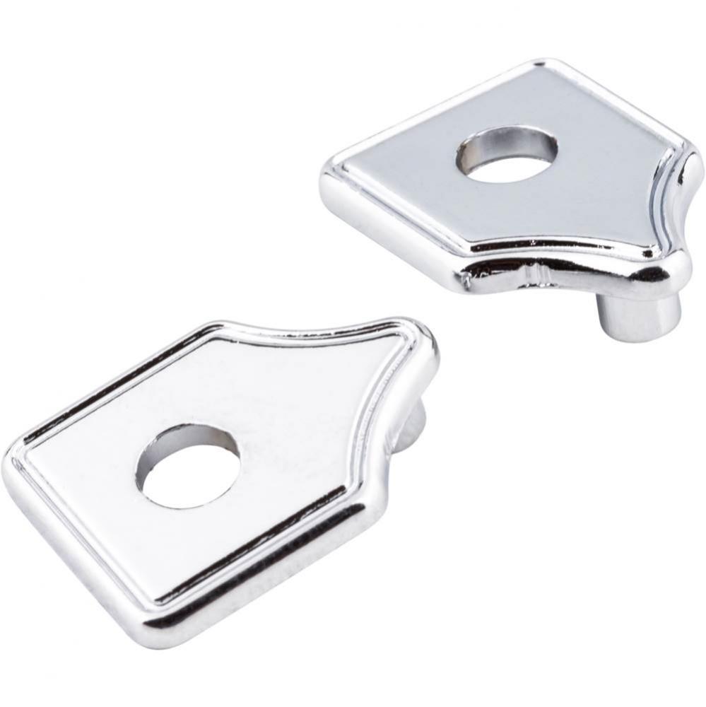 Polished Chrome Pull Escutcheons