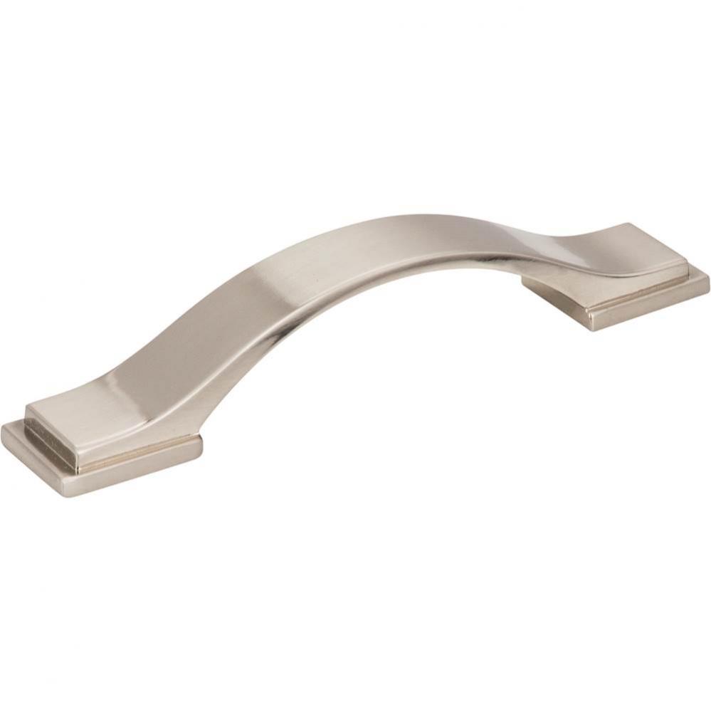 96 mm Center-to-Center Satin Nickel Strap Mirada Cabinet Pull