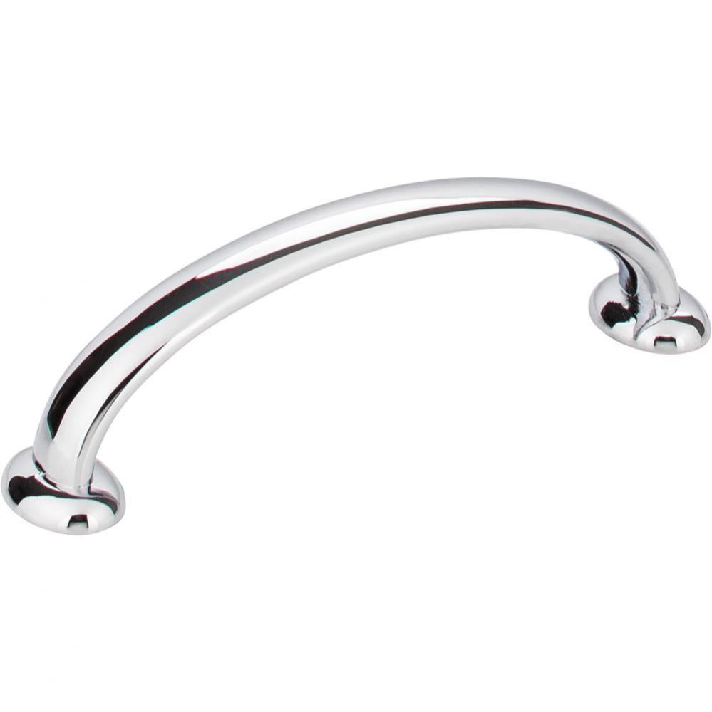 96 mm Center-to-Center Polished Chrome Hudson Cabinet Pull