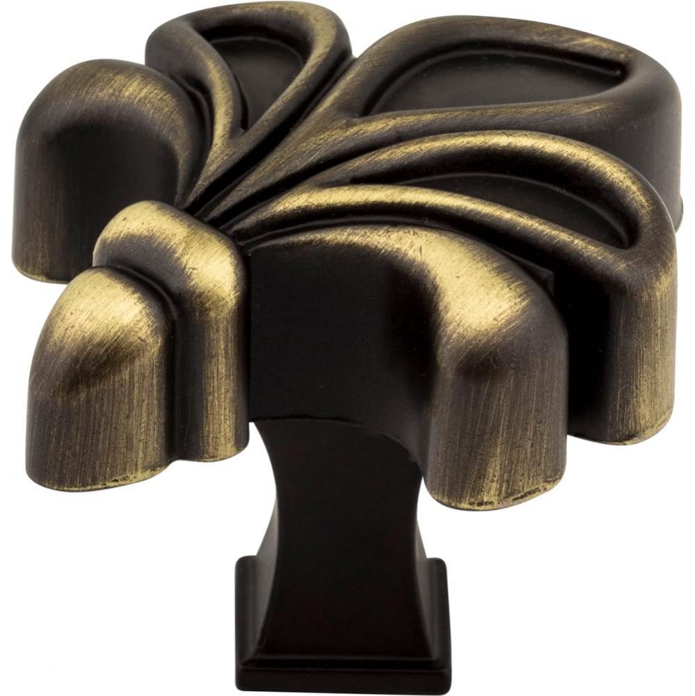 1-3/4'' Overall Length  Antique Brushed Satin Brass Evangeline Cabinet Knob