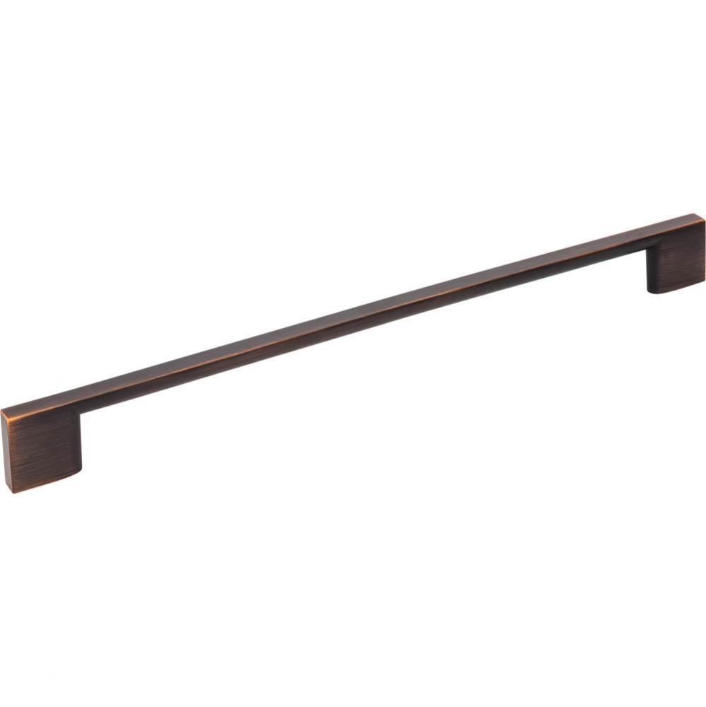 256 mm Center-to-Center Brushed Oil Rubbed Bronze Square Sutton Cabinet Bar Pull