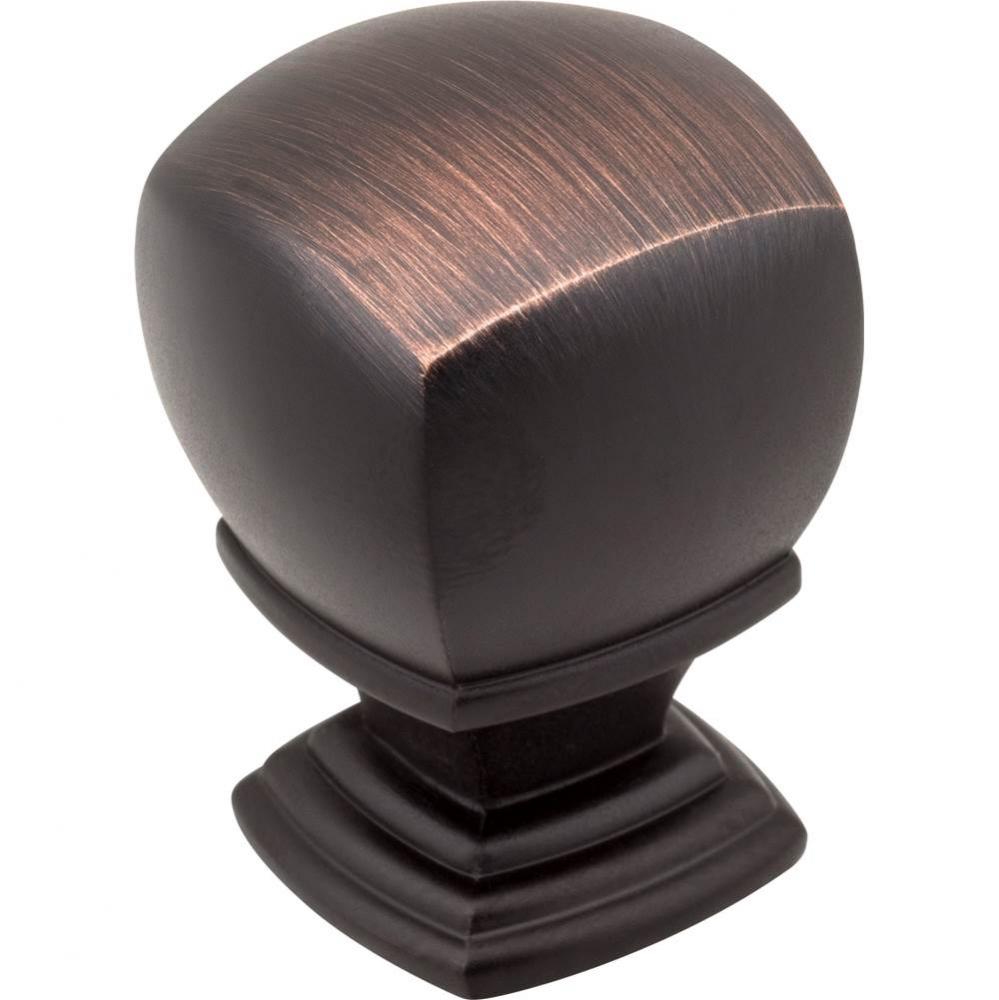 1'' Overall Length  Brushed Oil Rubbed Bronze Katharine Cabinet Knob