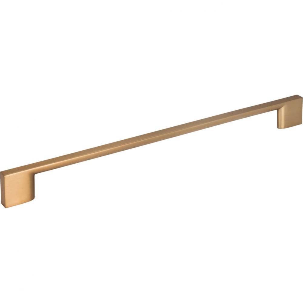 256 mm Center-to-Center Satin Bronze Square Sutton Cabinet Bar Pull