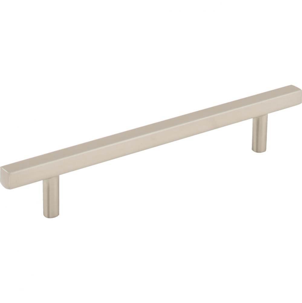 128 mm Center-to-Center Satin Nickel Square Dominique Cabinet Bar Pull