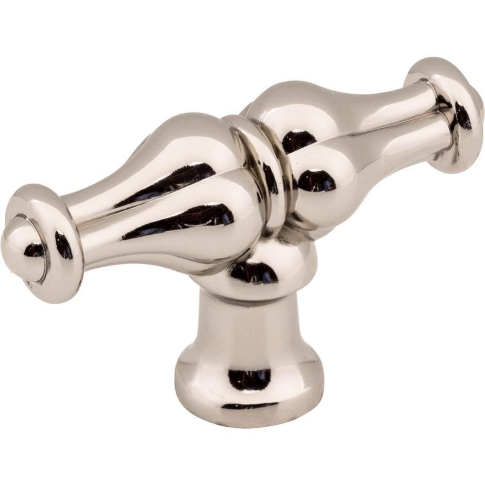 2-1/4'' Satin Nickel Bella Cabinet ''T'' Knob