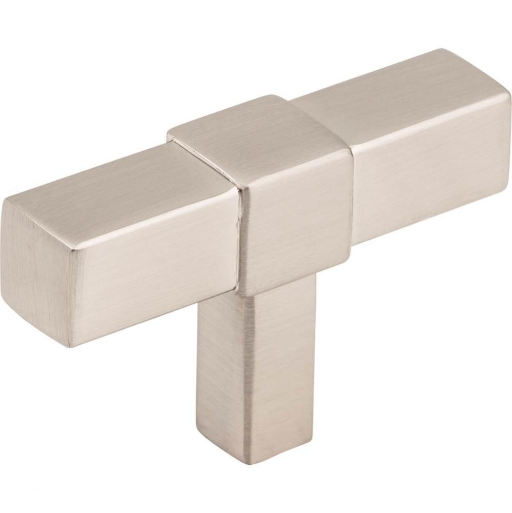 2'' Satin Nickel Zane Cabinet ''T'' Knob