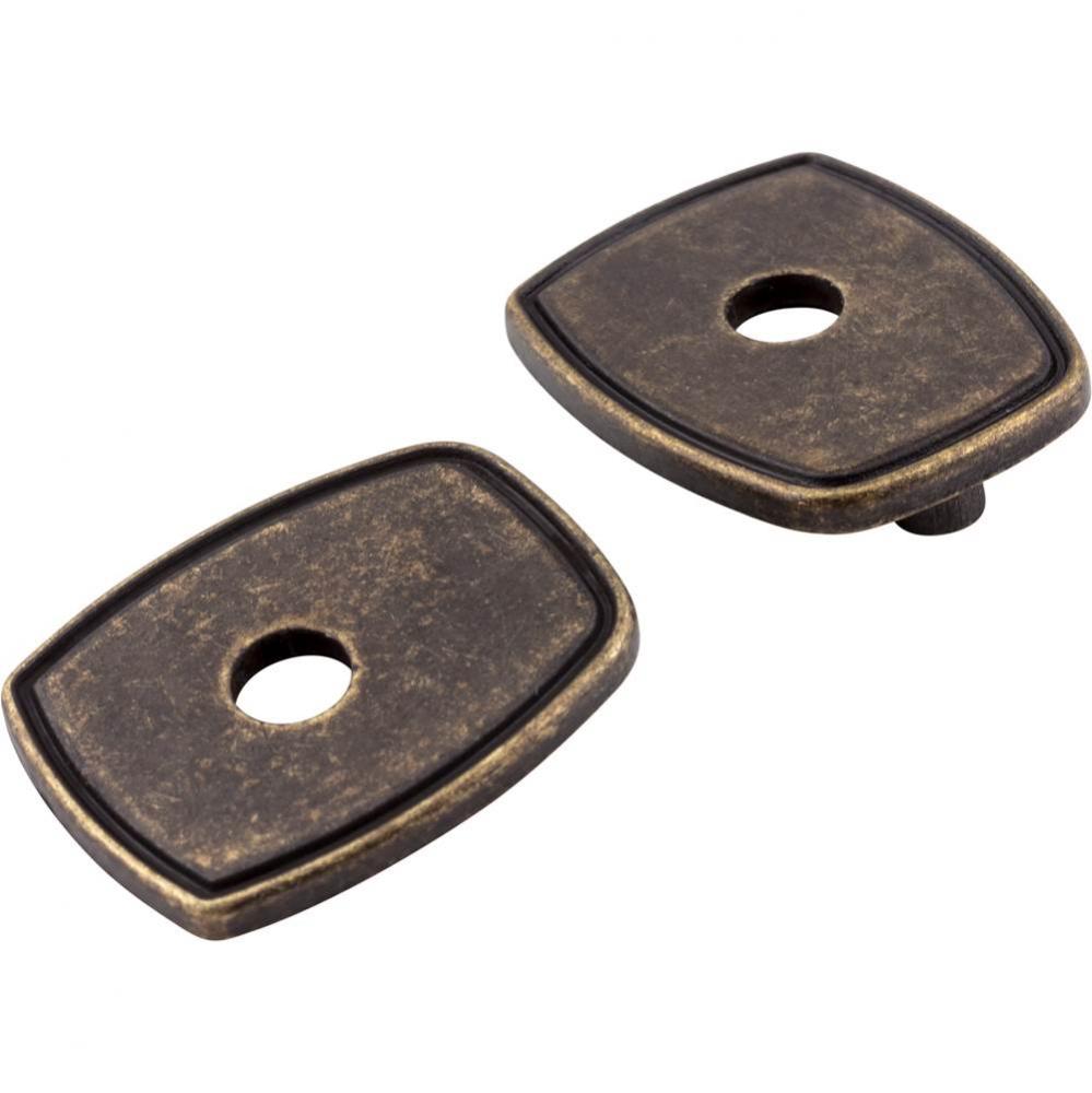 Distressed Antique Brass Pull Escutcheons