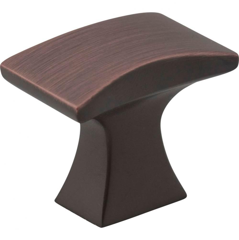 1-1/4'' Overall Length Brushed Oil Rubbed Bronze Flared Philip Cabinet Knob