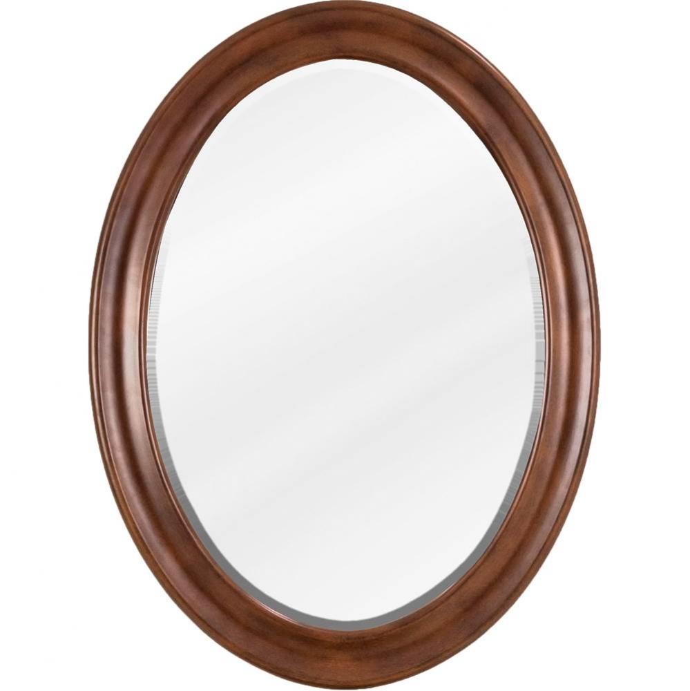 23-3/4'' W x 1'' D x 31-1/2'' H Nutmeg Clairemont mirror