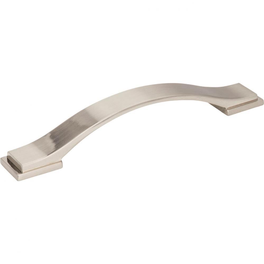 128 mm Center-to-Center Satin Nickel Strap Mirada Cabinet Pull