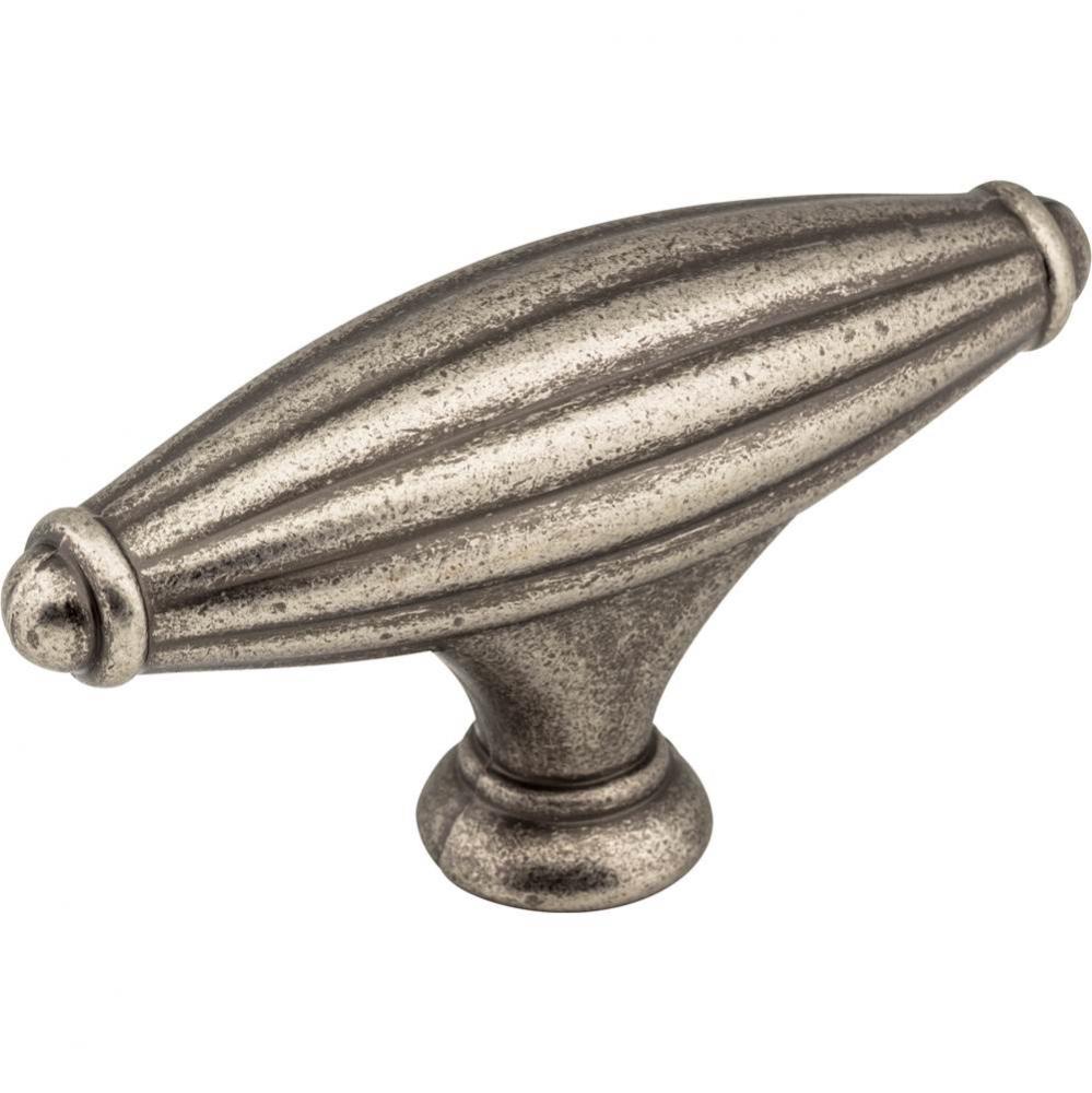 2-15/16'' Distressed Pewter Glenmore Cabinet ''T'' Knob