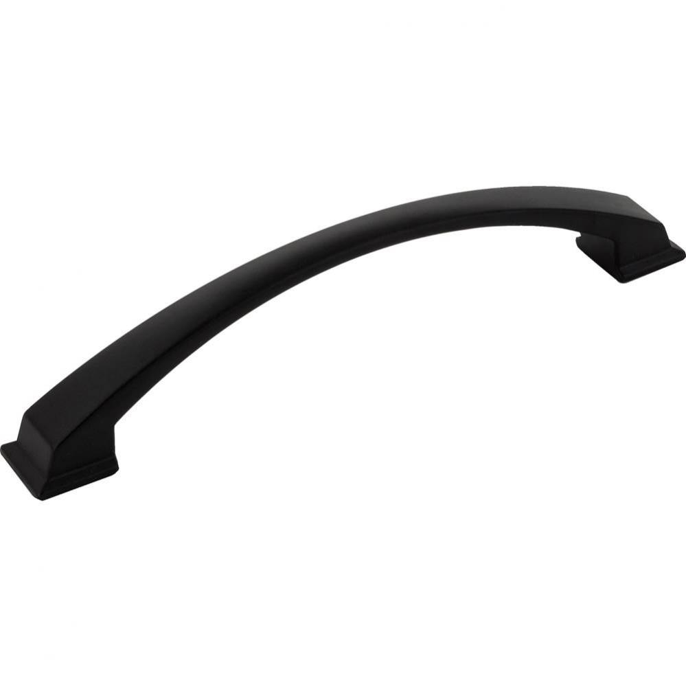 160 mm Center-to-Center Matte Black Arched Roman Cabinet Pull
