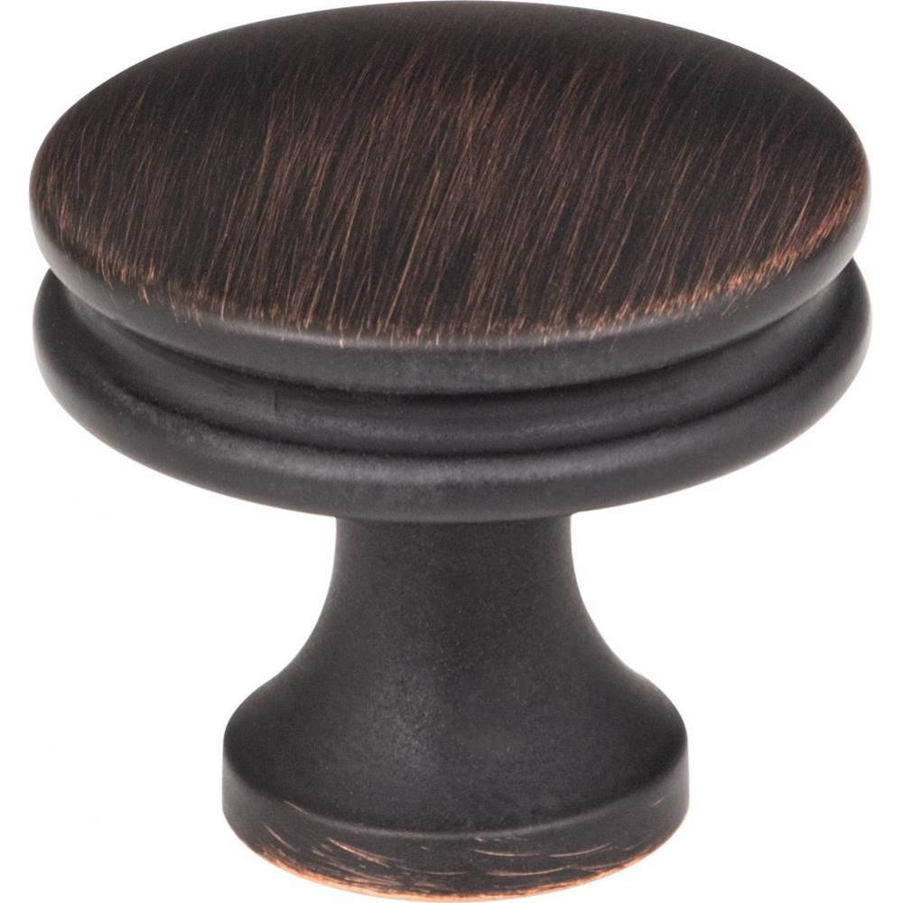 1-1/4'' Diameter Brushed Oil Rubbed Bronze Marie Cabinet Knob