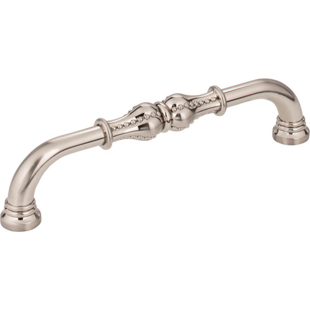 128 mm Center-to-Center Satin Nickel Beaded Prestige Cabinet Pull