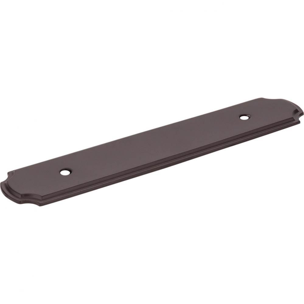 6-1/8'' O.L. (96 mm Center-to-Center) Dark Bronze Pull Backplate