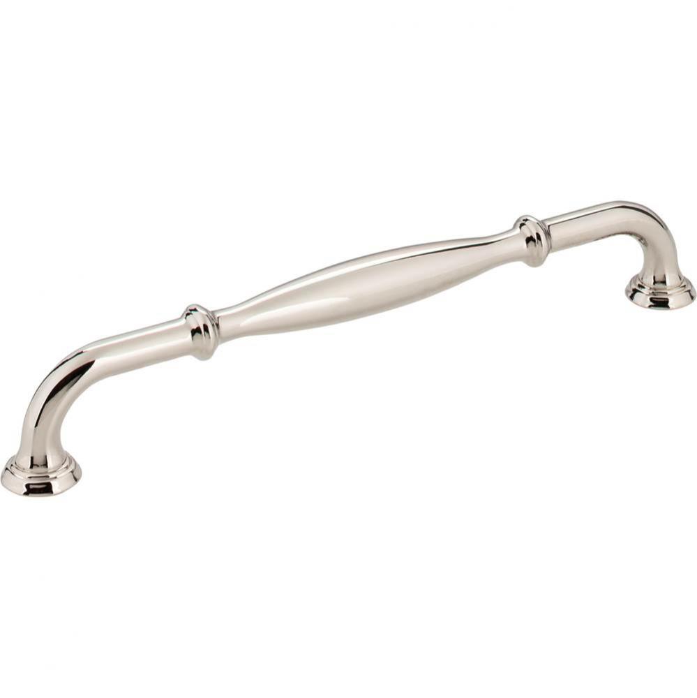 192 mm Center-to-Center Polished Nickel Tiffany Cabinet Pull