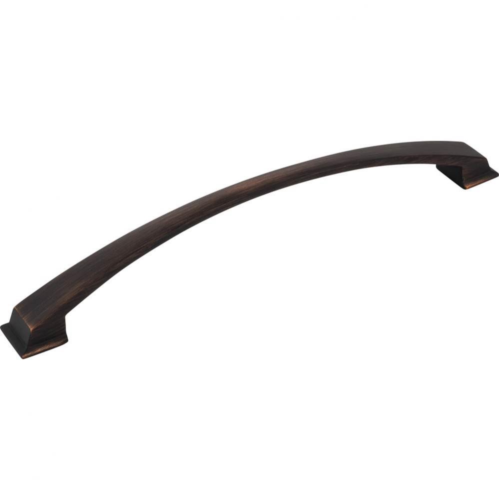 224 mm Center-to-Center Brushed Oil Rubbed Bronze Arched Roman Cabinet Pull