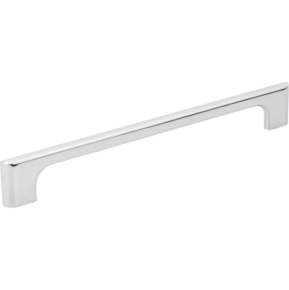 192 mm Center-to-Center Polished Chrome Asymmetrical Leyton Cabinet Pull