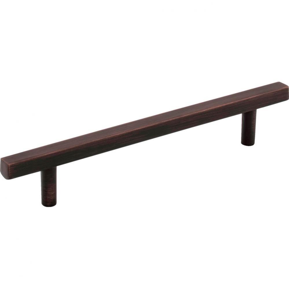 128 mm Center-to-Center Brushed Oil Rubbed Bronze Square Dominique Cabinet Bar Pull