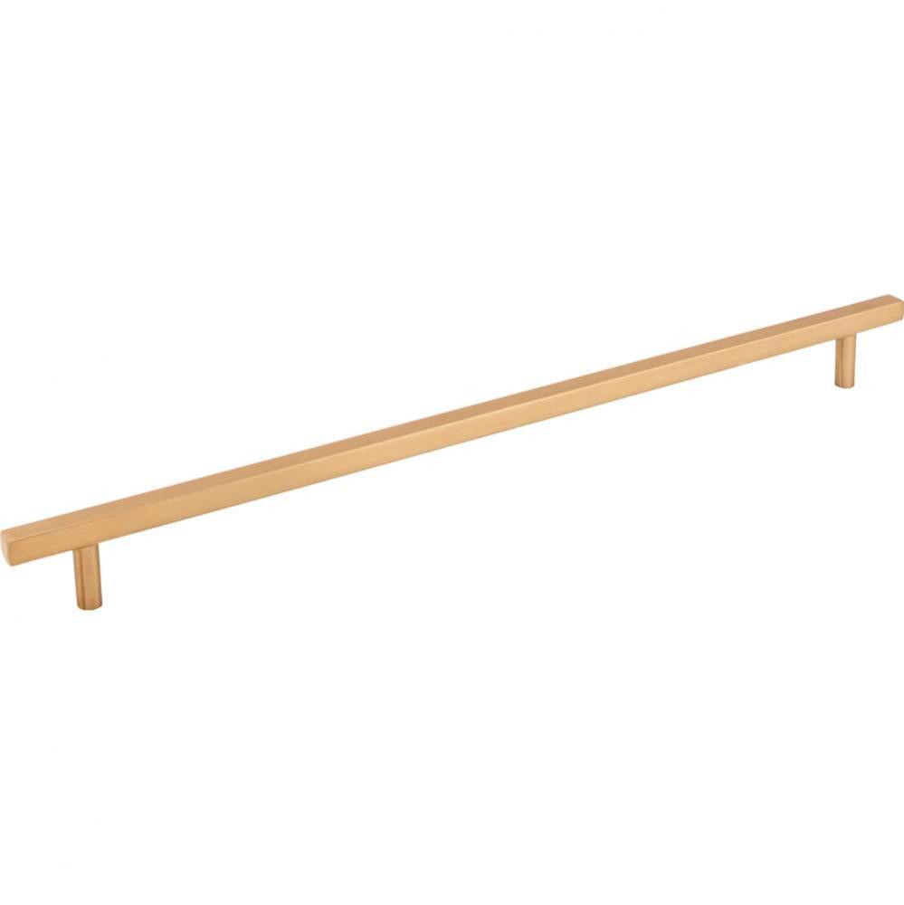 305 mm Center-to-Center Satin Bronze Square Dominique Cabinet Bar Pull