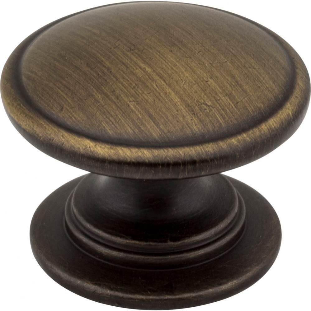 1-1/4'' Diameter Antique Brushed Satin Brass Durham Cabinet Knob