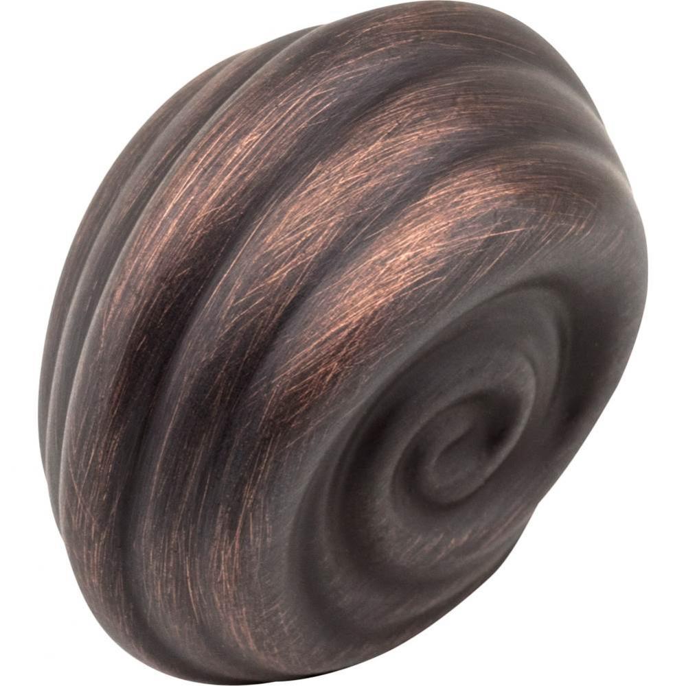 1-1/4'' Overall Length Brushed Oil Rubbed Bronze Lille Cabinet Knob