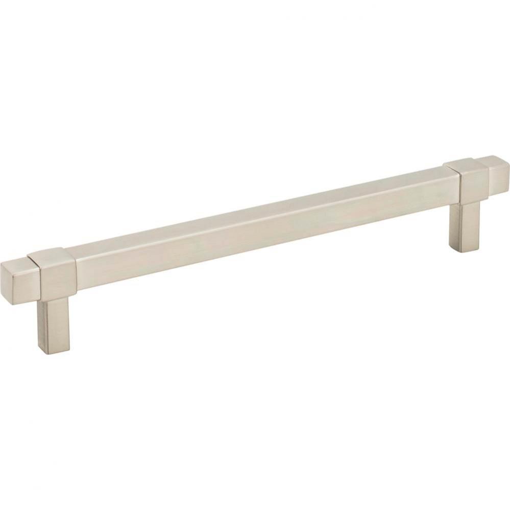 160 mm Center-to-Center Satin Nickel Square Zane Cabinet Pull