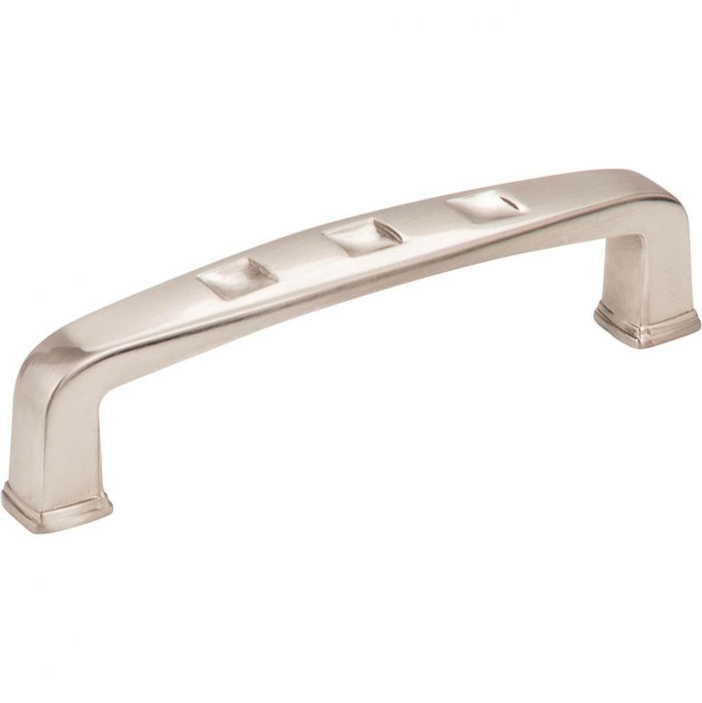 96 mm Center-to-Center Satin Nickel Square Modena Cabinet Pull