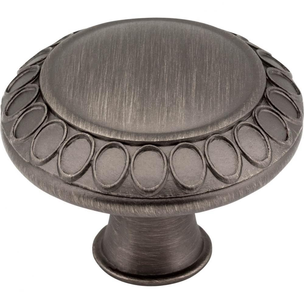 1-3/8'' Overall Length  Brushed Pewter Symphony Cabinet Knob