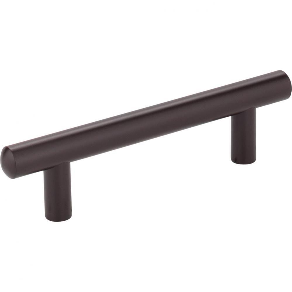 96 mm Center-to-Center Dark Bronze Key Largo Cabinet Bar Pull