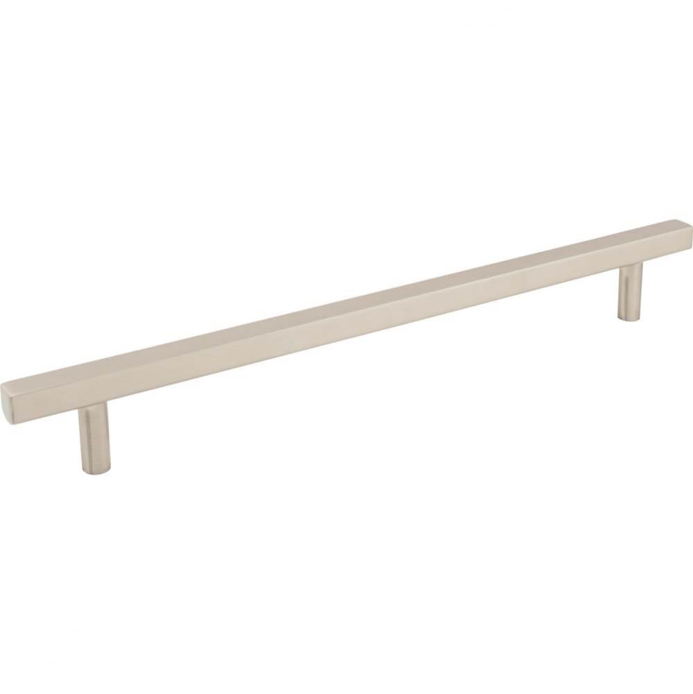 12'' Center-to-Center Satin Nickel Square Dominique Appliance Handle