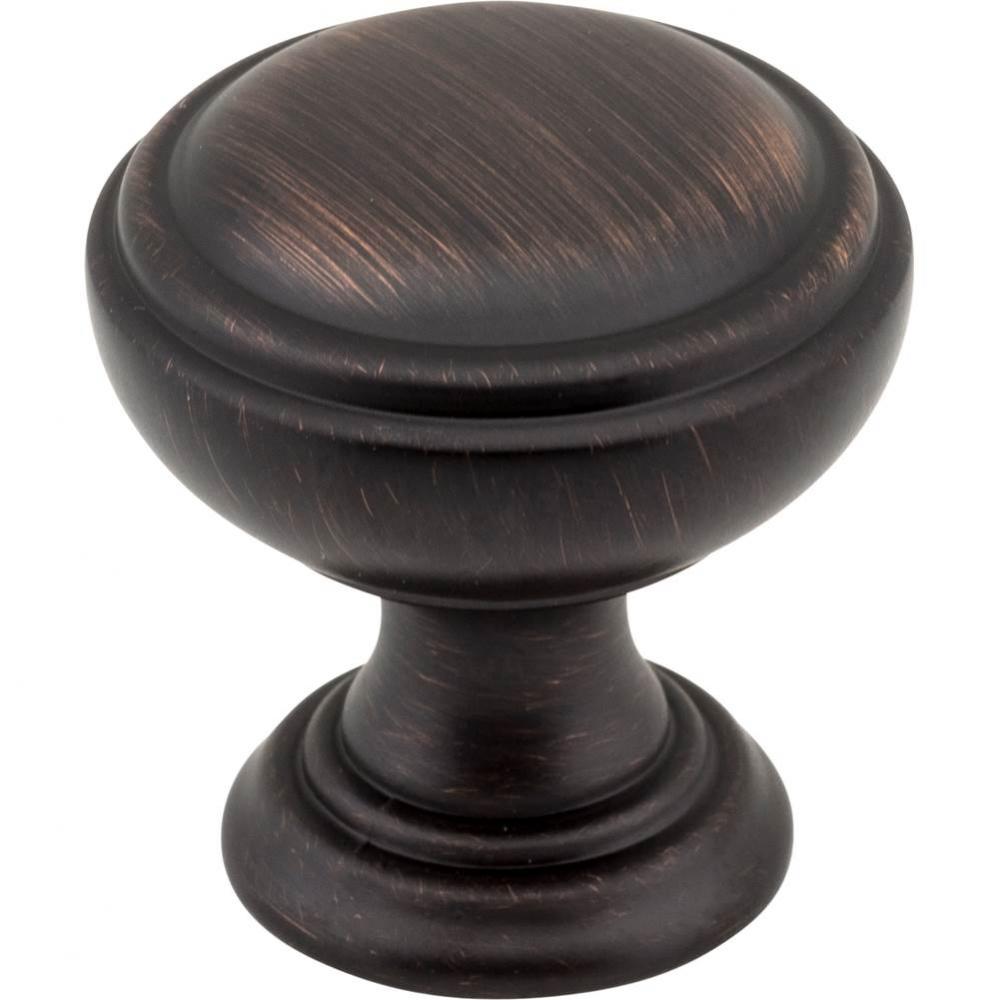 1-1/4'' Diameter Brushed Oil Rubbed Bronze Tiffany Cabinet Knob