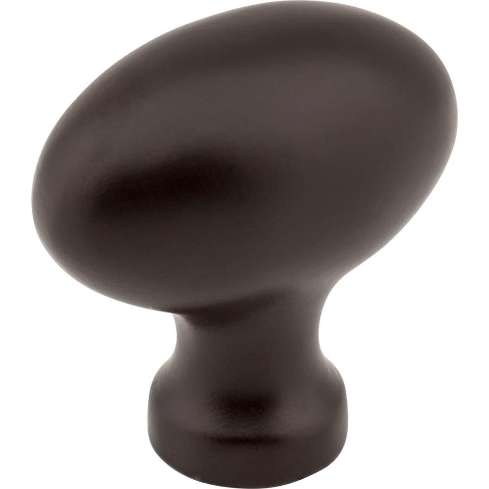 1-9/16'' Overall Length Dark Bronze Football Lyon Cabinet Knob