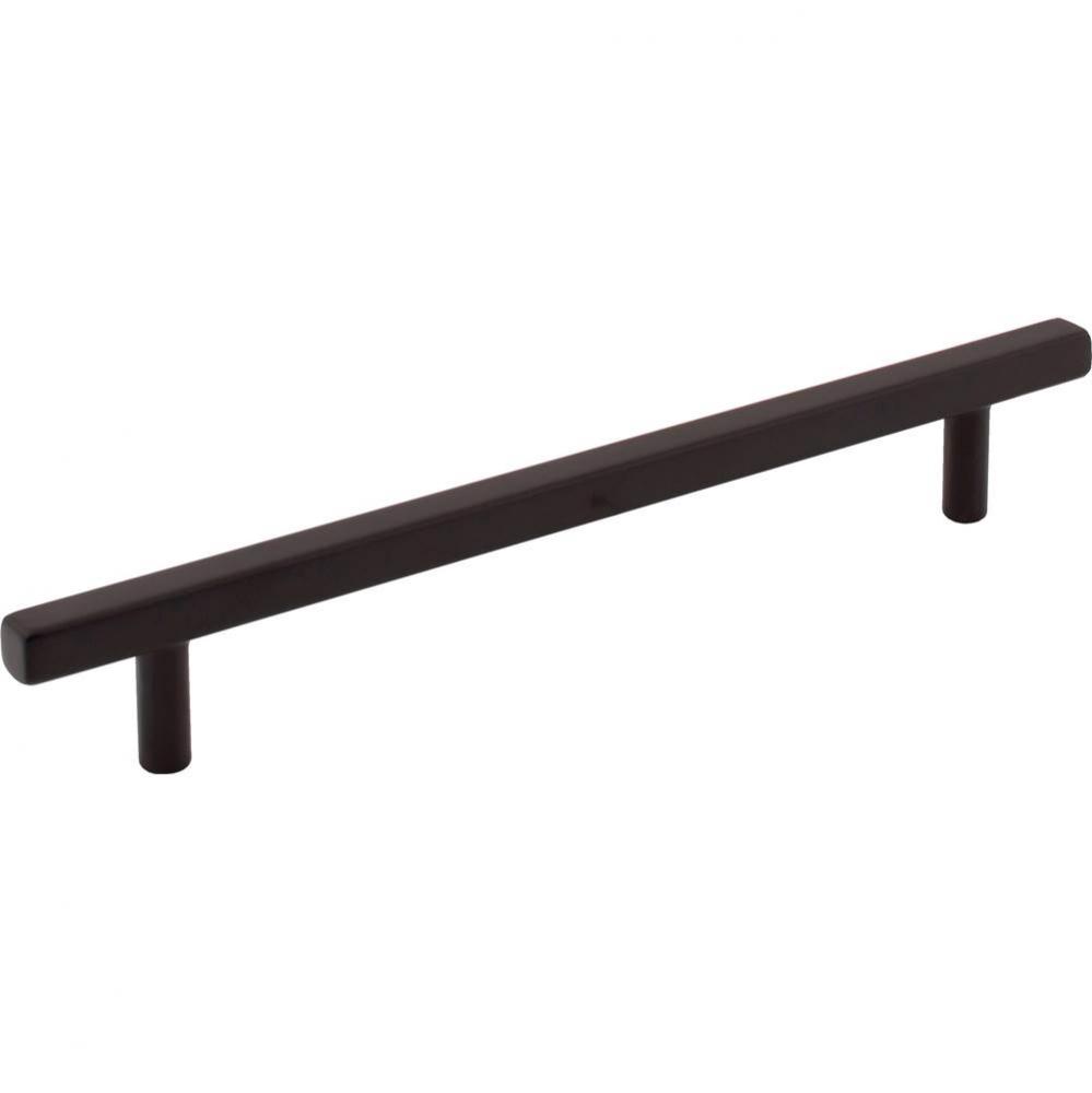 160 mm Center-to-Center Matte Black Square Dominique Cabinet Bar Pull