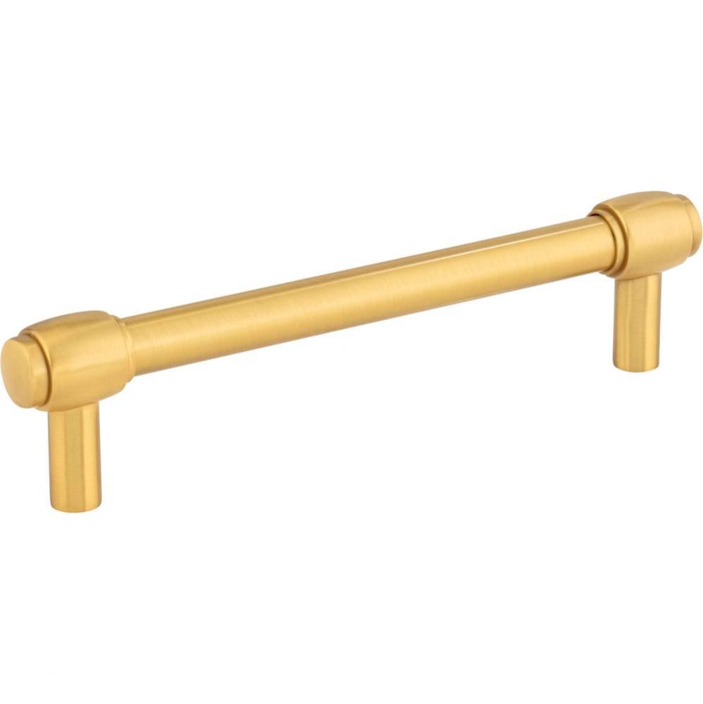 128 mm Center-to-Center Brushed Gold Hayworth Cabinet Bar Pull