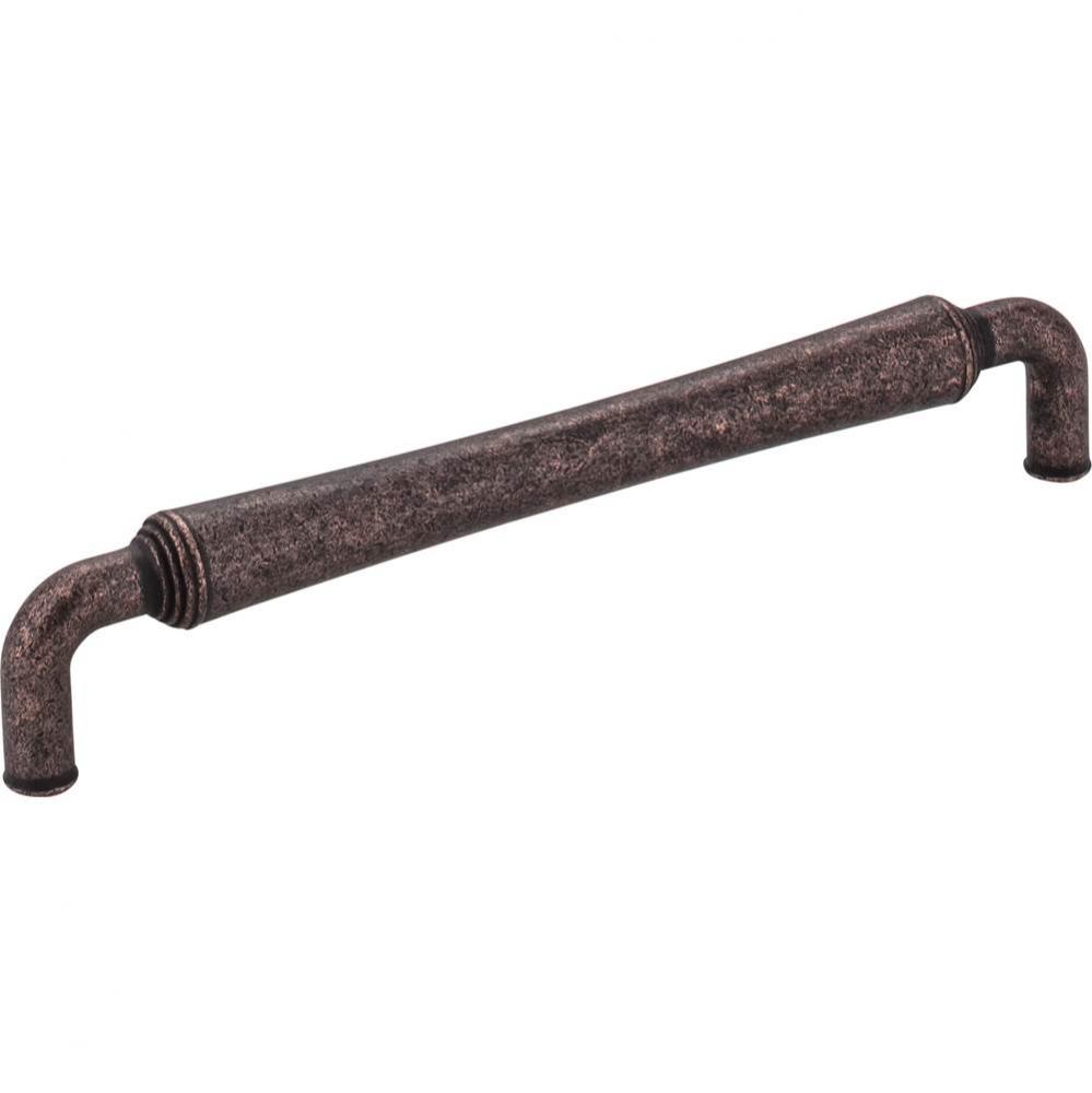 160 mm Center-to-Center Distressed Oil Rubbed Bronze Barrel Bremen 2 Cabinet Pull