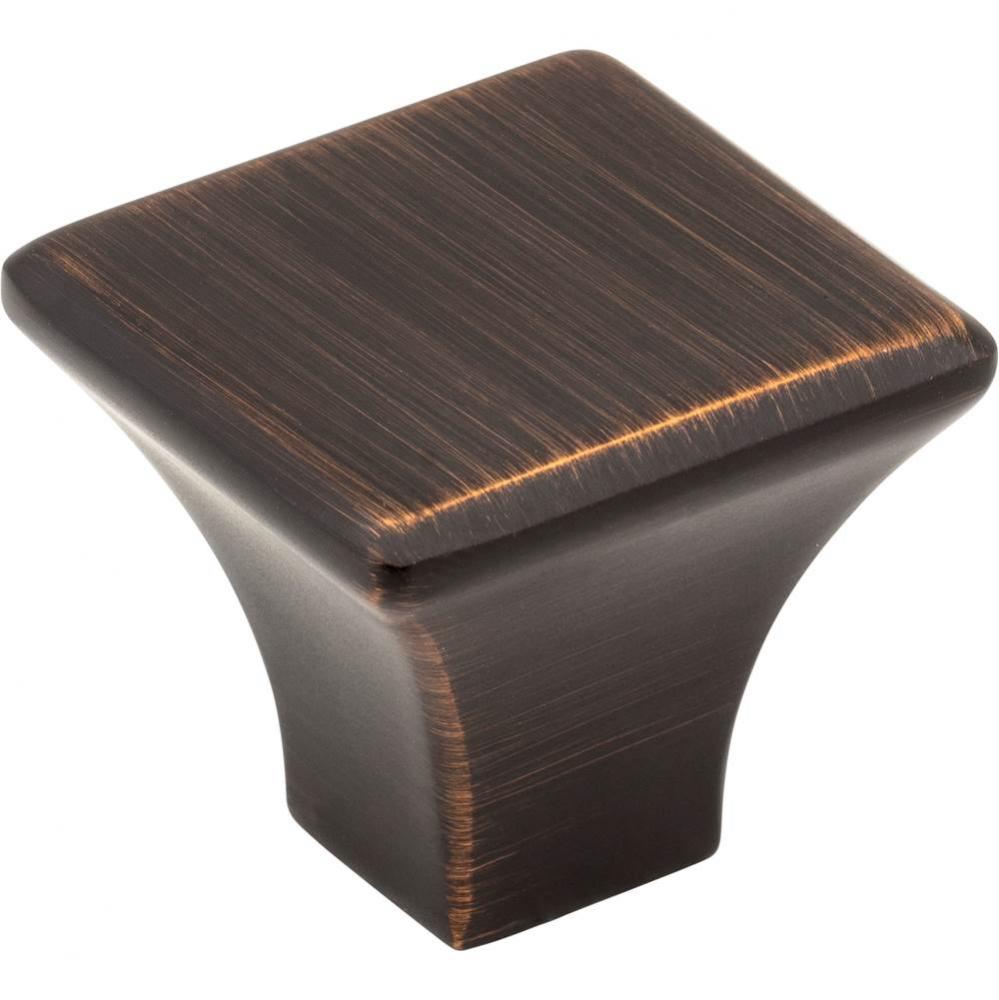 1-1/8'' Overall Length Brushed Oil Rubbed Bronze Square Marlo Cabinet Knob