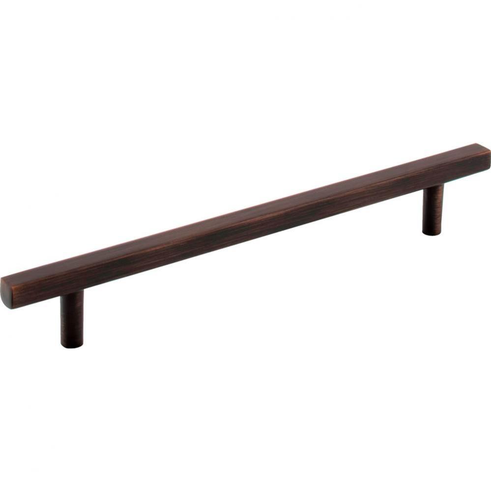 160 mm Center-to-Center Brushed Oil Rubbed Bronze Square Dominique Cabinet Bar Pull