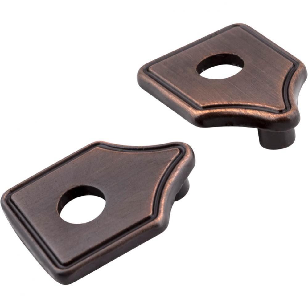 Brushed Oil Rubbed Bronze Pull Escutcheons