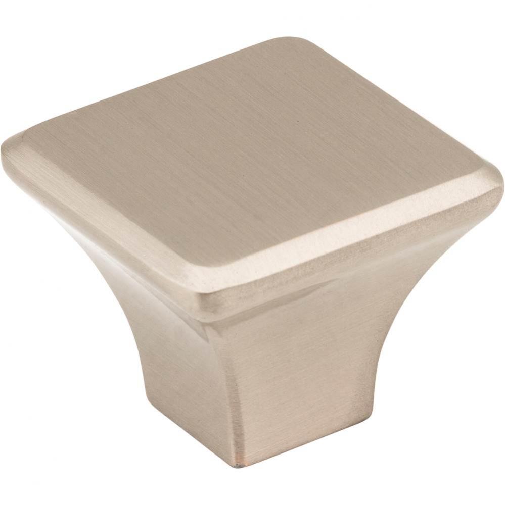 1-1/4'' Overall Length Satin Nickel Square Marlo Cabinet Knob