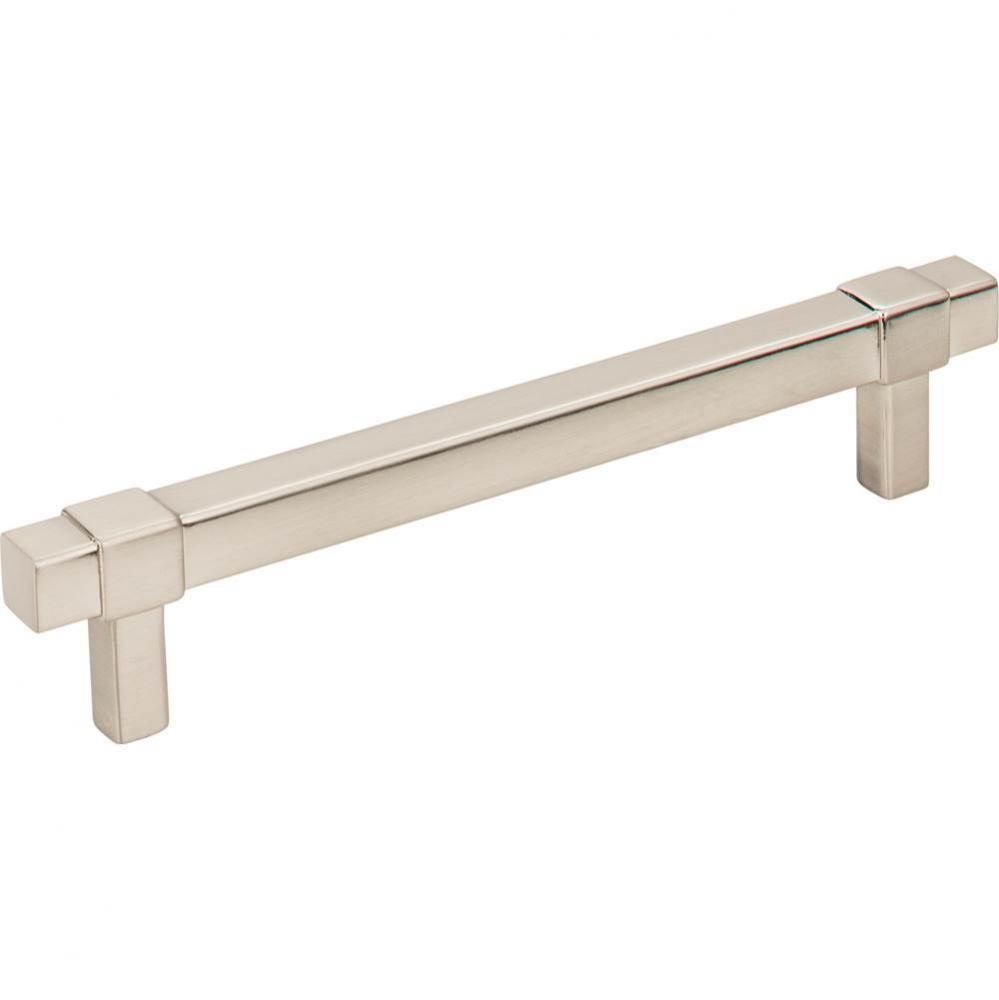 128 mm Center-to-Center Satin Nickel Square Zane Cabinet Pull