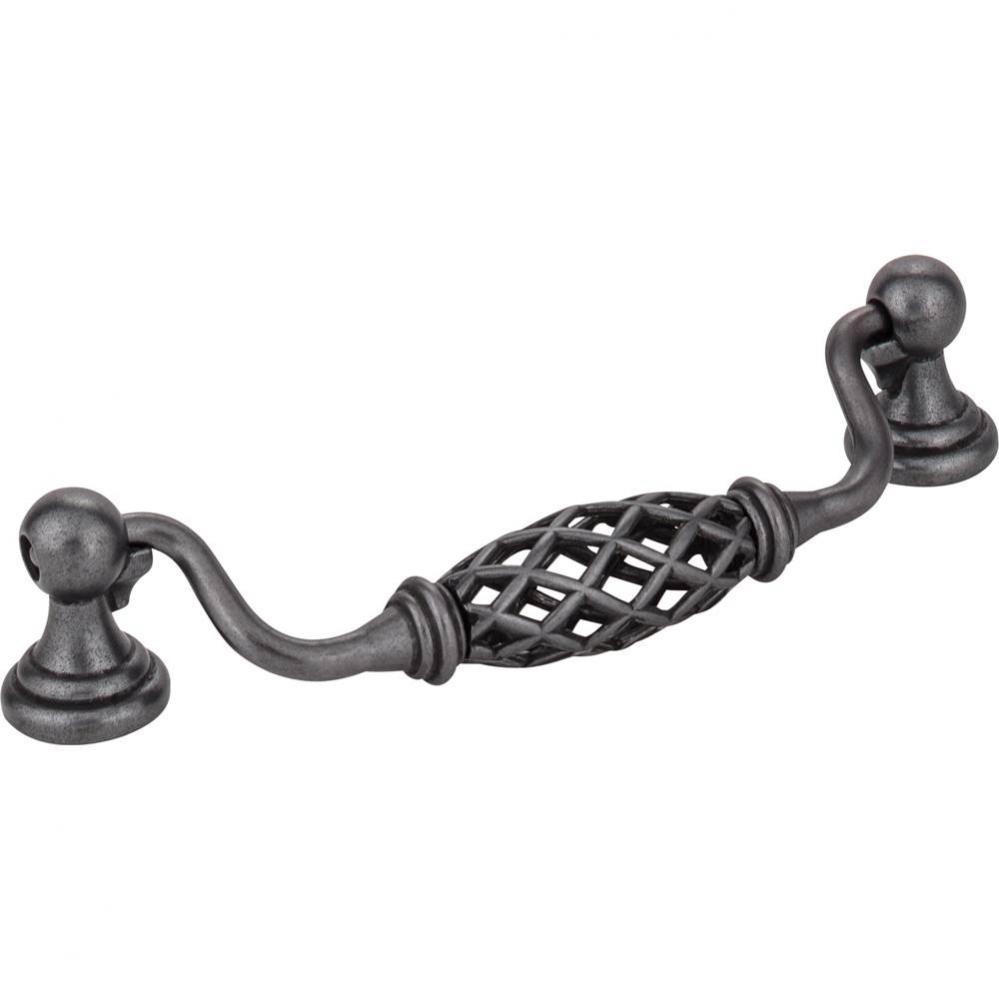 128 mm Center-to-Center Gun Metal Birdcage Tuscany Drop and Ring Pull