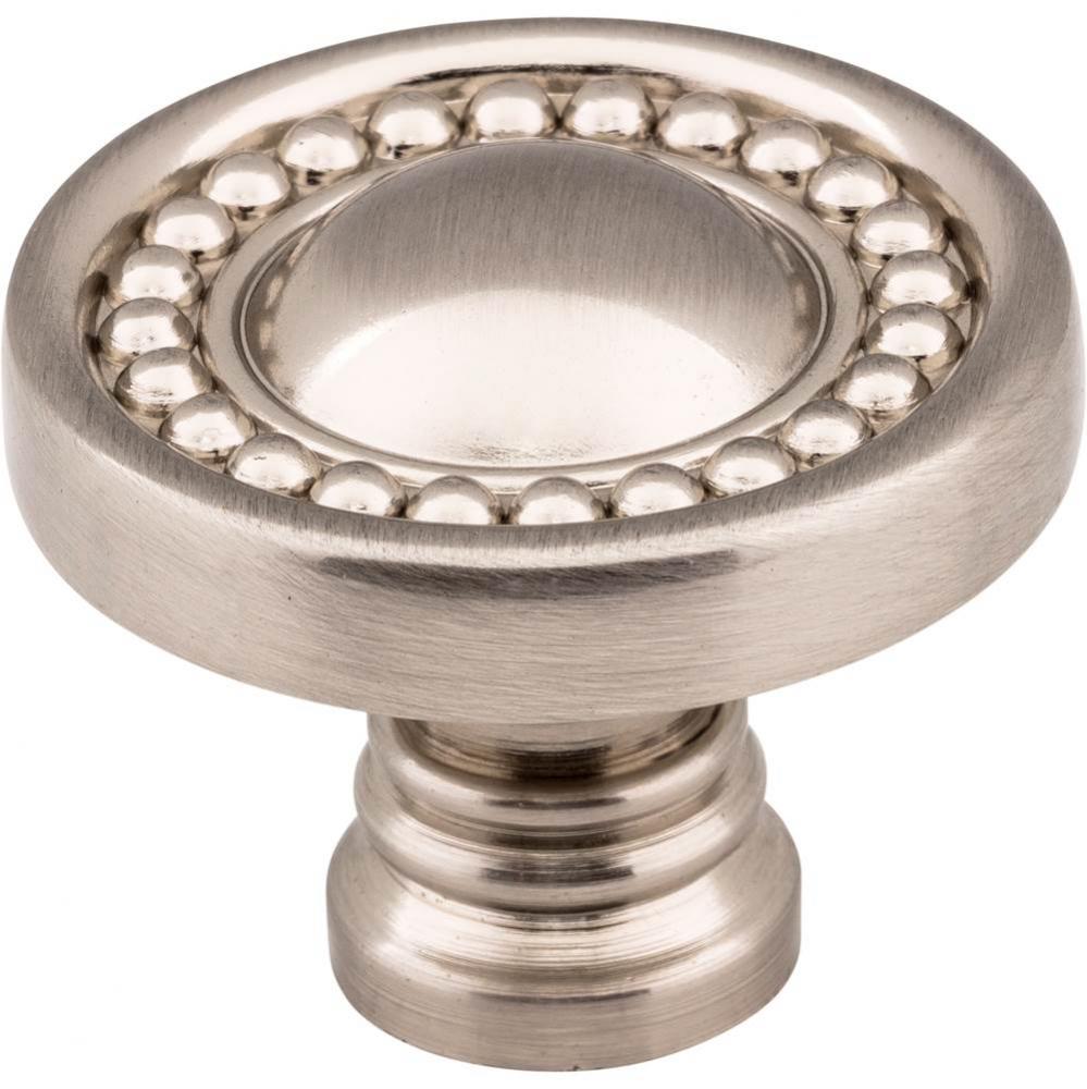 1-3/8'' Diameter Satin Nickel Beaded Prestige Cabinet Knob