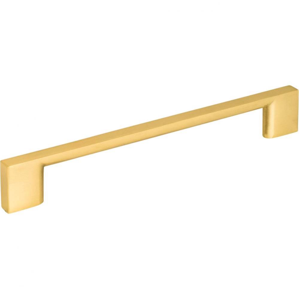 160 mm Center-to-Center Brushed Gold Square Sutton Cabinet Bar Pull